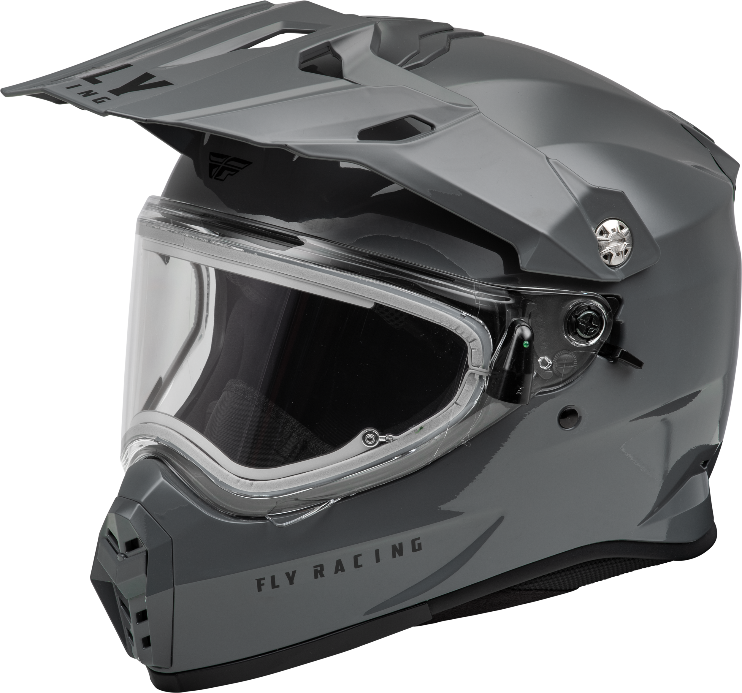 Trekker Cw Solid Helmet Elec Shld Grey Lg