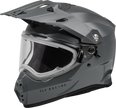 Trekker Cw Solid Helmet Elec Shld Grey Lg