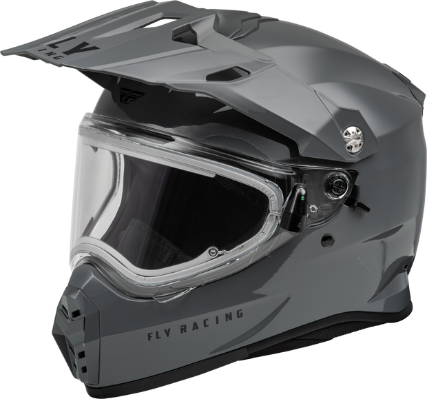 Trekker Cw Solid Helmet Elec Shld Grey Lg