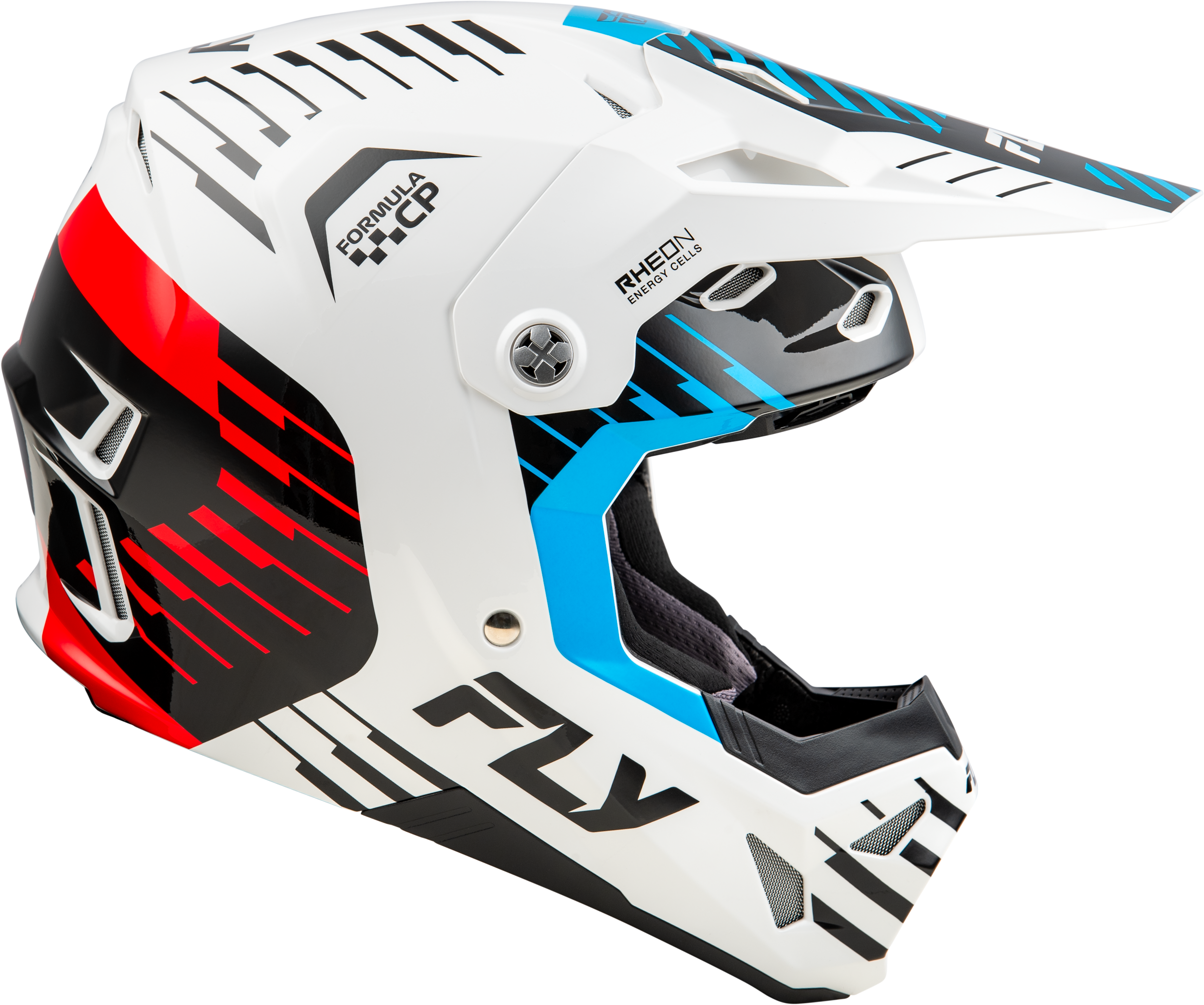 Formula Cp Slice Helmet White/Red/Cyan 2x