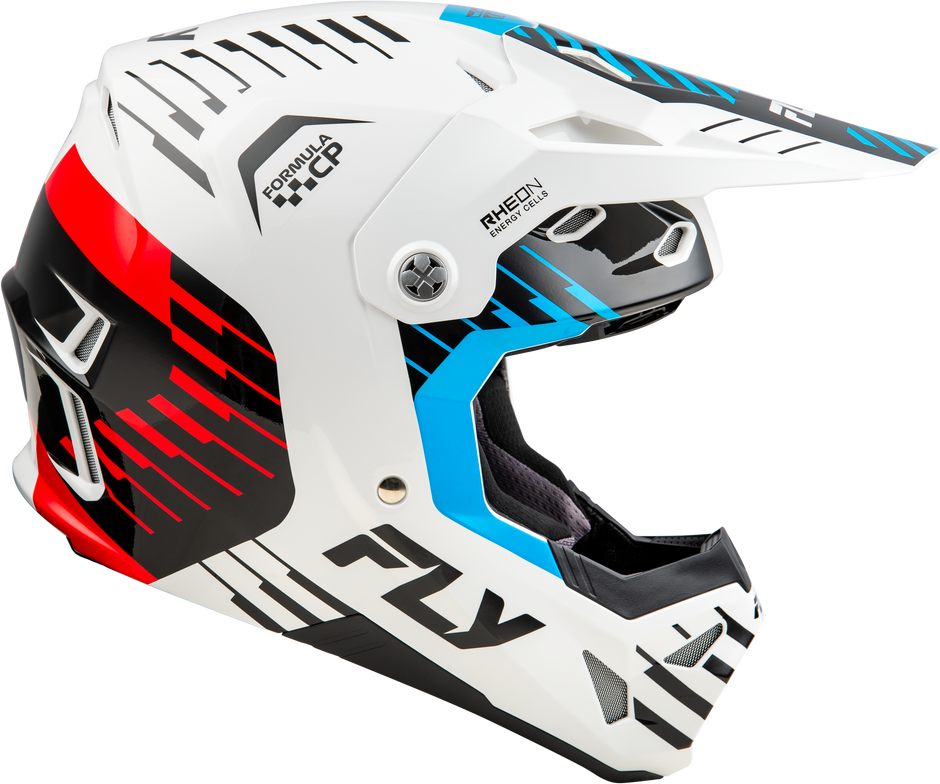 Formula Cp Slice Helmet White/Red/Cyan 2x