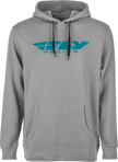 Fly Corporate Pullover Hoodie Grey/Blue Xl