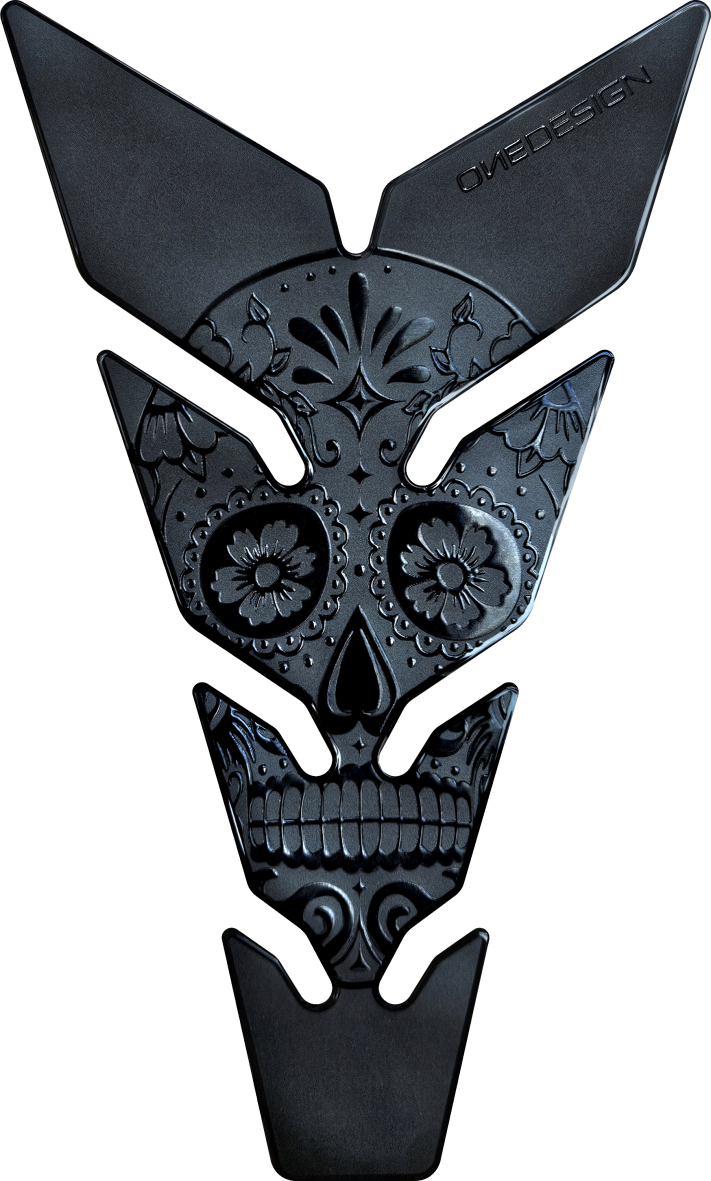 Ultra Thin Tank Pad Skull Black