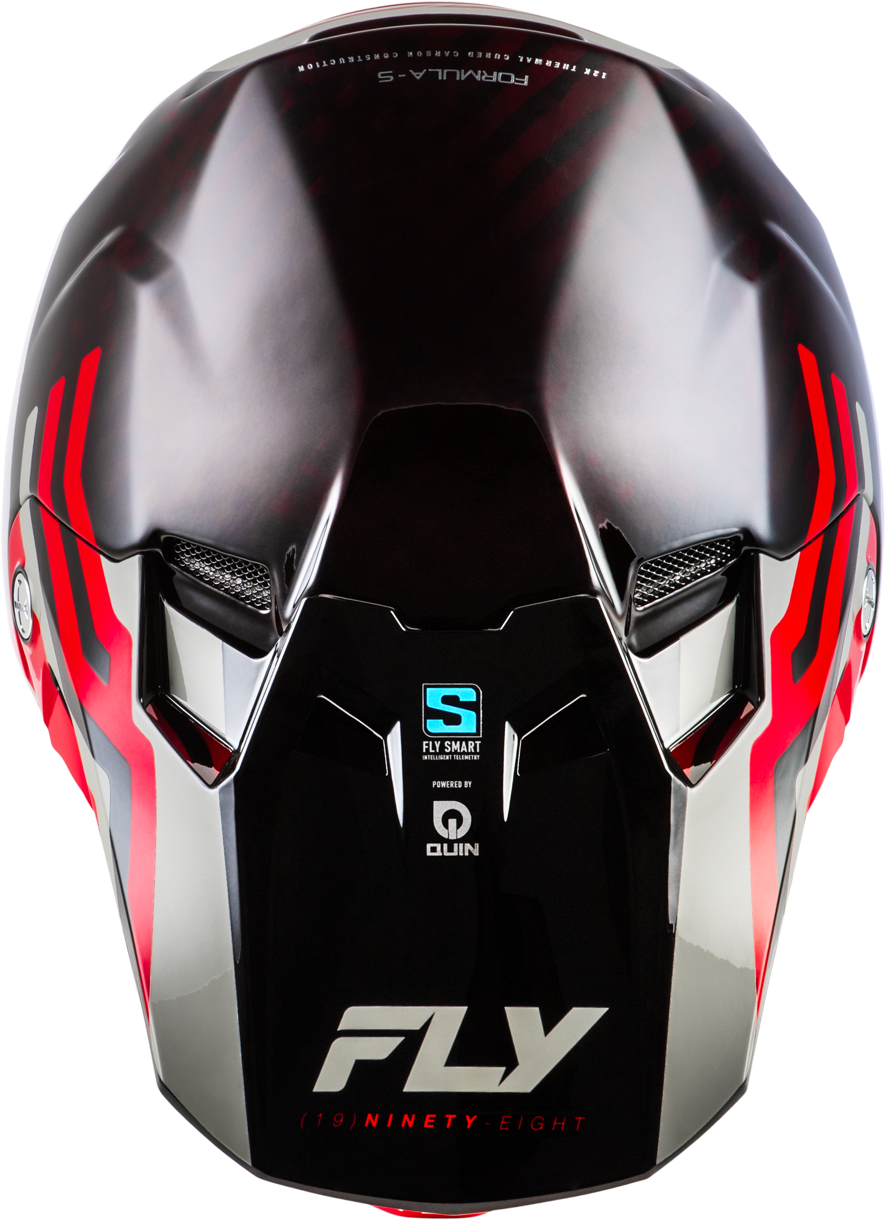 Formula S Carbon Byte Helmet Red Carbon/Red/Grey 2x