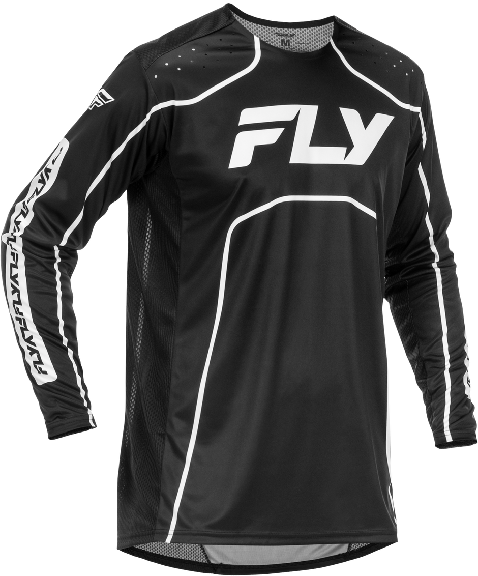 Youth Rayce Bicycle Jersey Black/White Yl