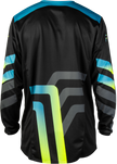 Kinetic Volt Jersey Black/Grey/Teal/Yellow 2x
