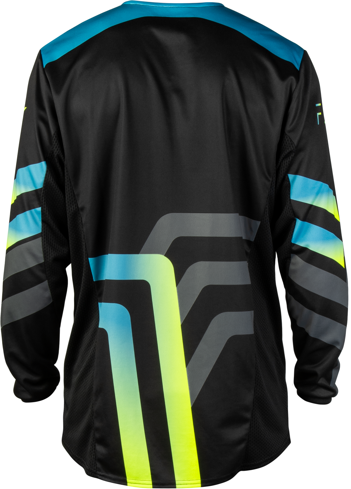 Kinetic Volt Jersey Black/Grey/Teal/Yellow Lg