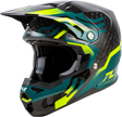 Formula S Carbon Byte Helmet Black Carbon/Teal/Lime 2x