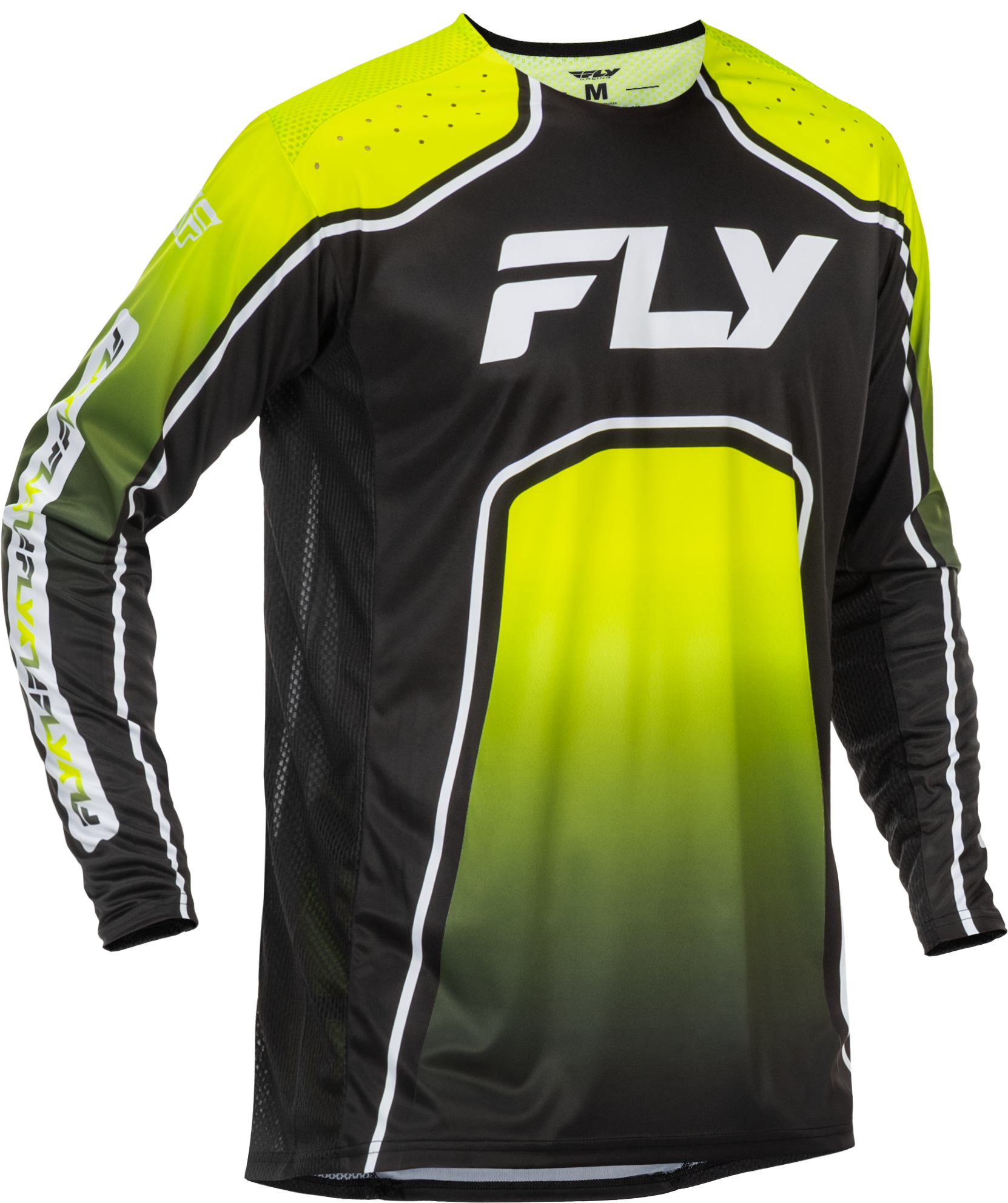 Youth Rayce Bicycle Jersey Lime/Black/White Yl
