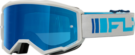 Youth Zone Goggle Silver/Blue W/ Dark Blue Mirror/Smoke Lens