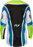 Lite Le Current Jersey White/Lime/Blue 2x