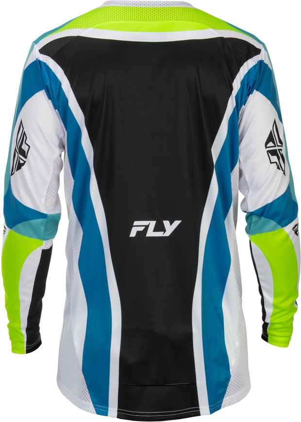 Lite Le Current Jersey White/Lime/Blue 2x