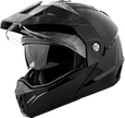 Md 74 Solid Helmets Black 2x
