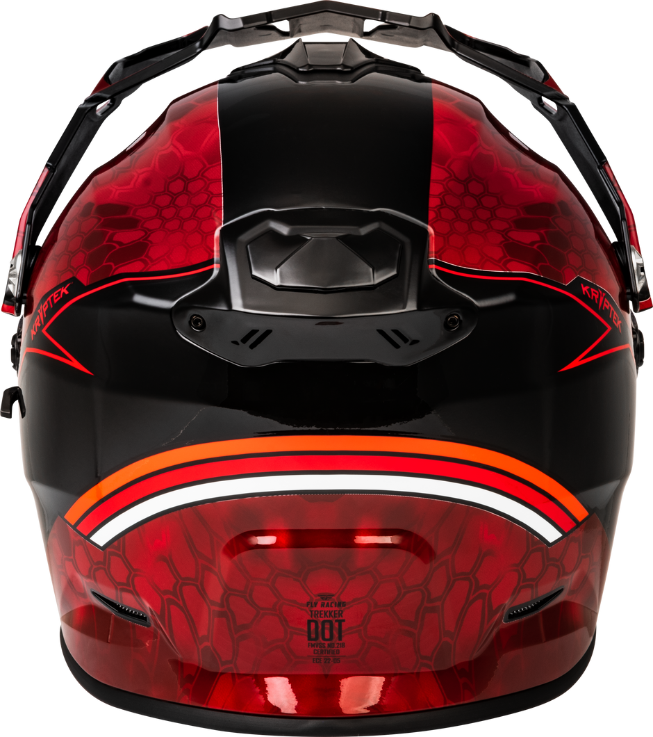 Trekker Cw Conceal Helmet Elec Shld Red/Black 2x