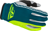 Lite Gloves Grey/Lime/Teal 2x