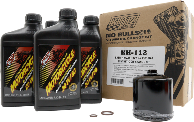Basic Hd Rev Max 4qt Synthetic Oil Change Kit