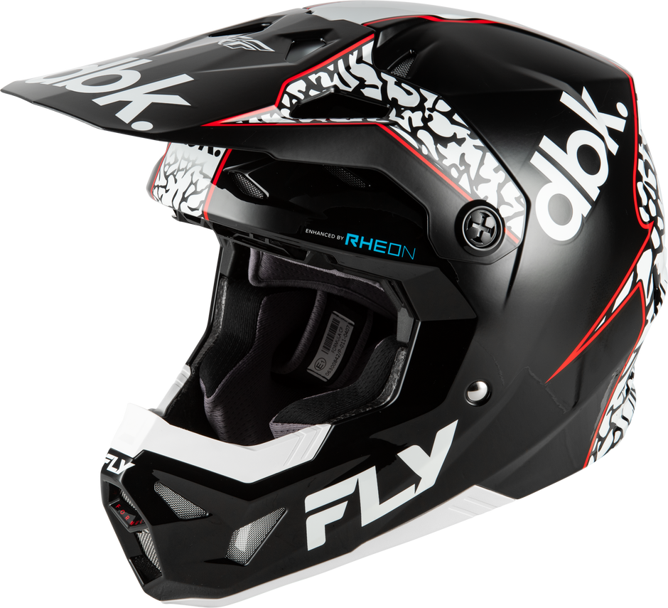 Youth Formula Cp Dbk Helmet Black/White/Red Yl