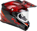 Trekker Cw Conceal Helmet Elec Shld Red/Black 2x