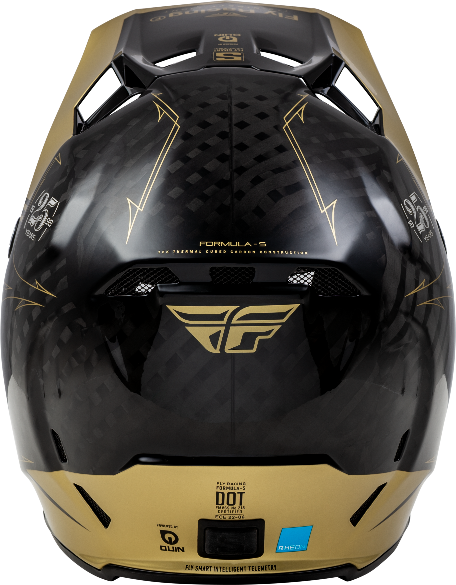 Youth Formula S Carbon Legacy Helmet Black/Gold Yl