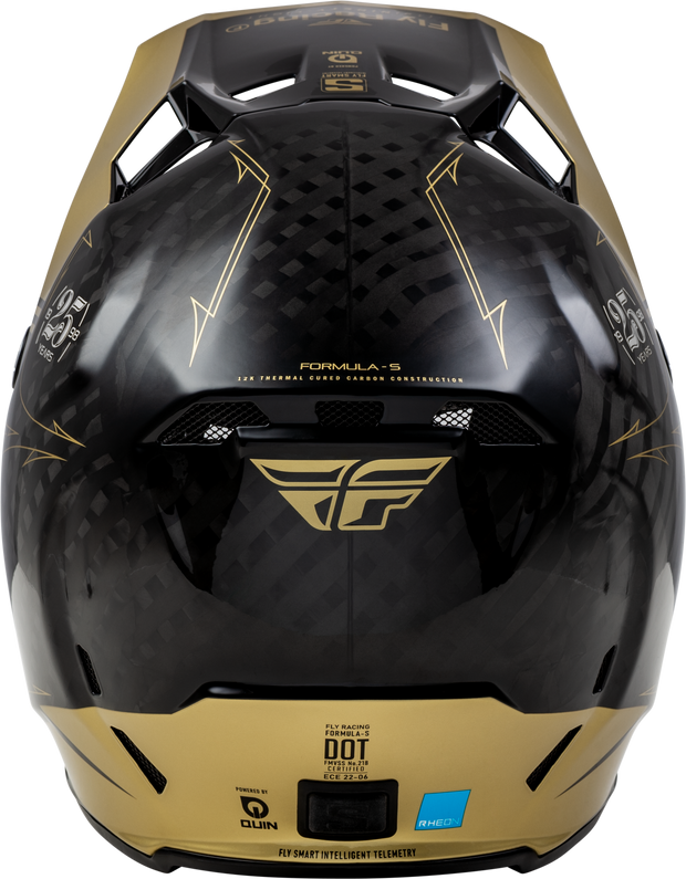 Youth Formula S Carbon Legacy Helmet Black/Gold Yl