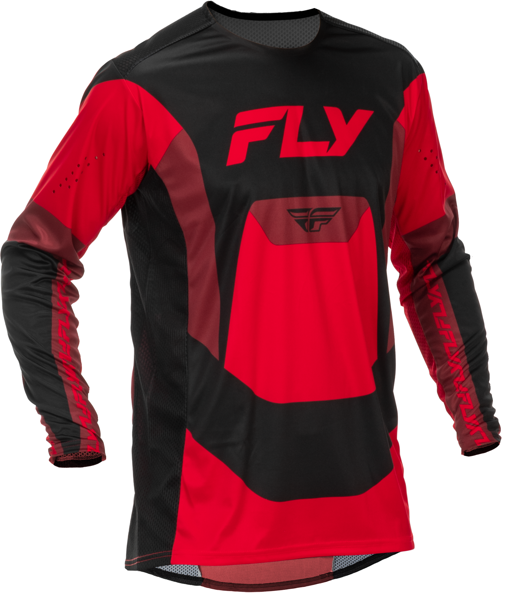 Lite Jersey Black/Red Md