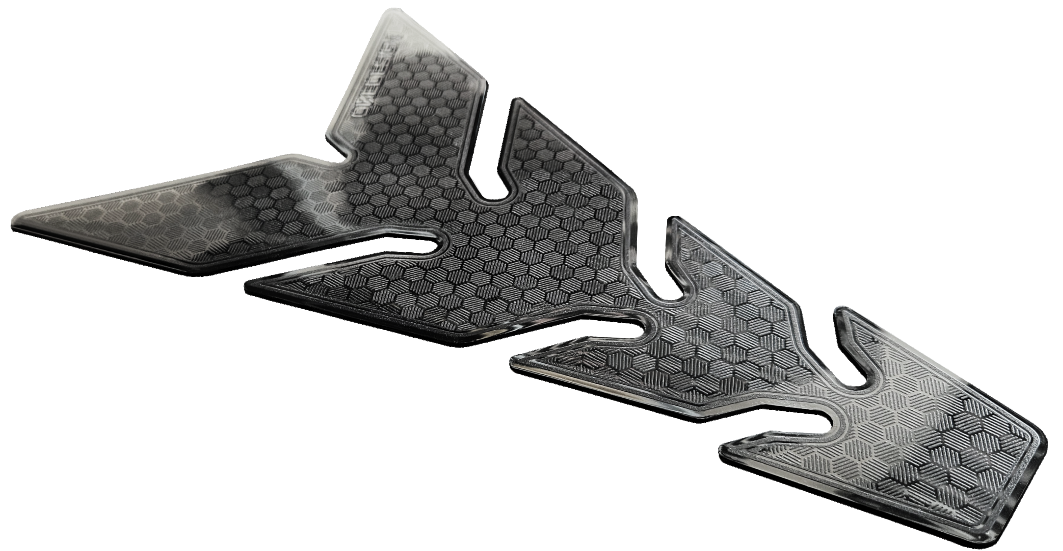 Ultra Thin Tank Pad Hexagons Black
