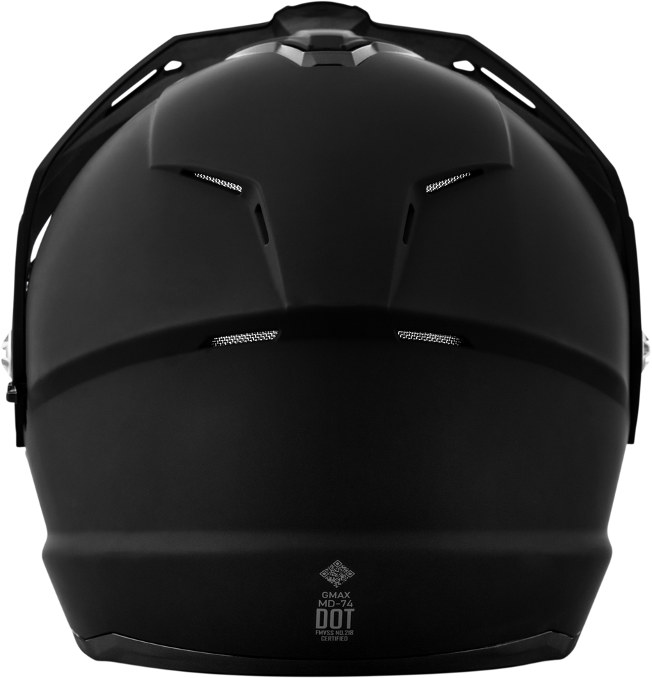 Md 74 Solid Helmets Matte Black 2x