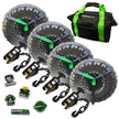 Rhino USA Lasso Straps; Basket Straps - Black