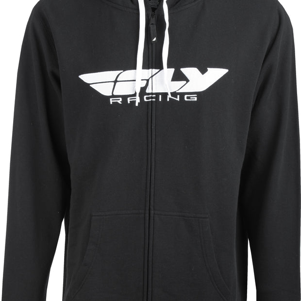 Fly Corporate Zip Up Hoodie Black Sm