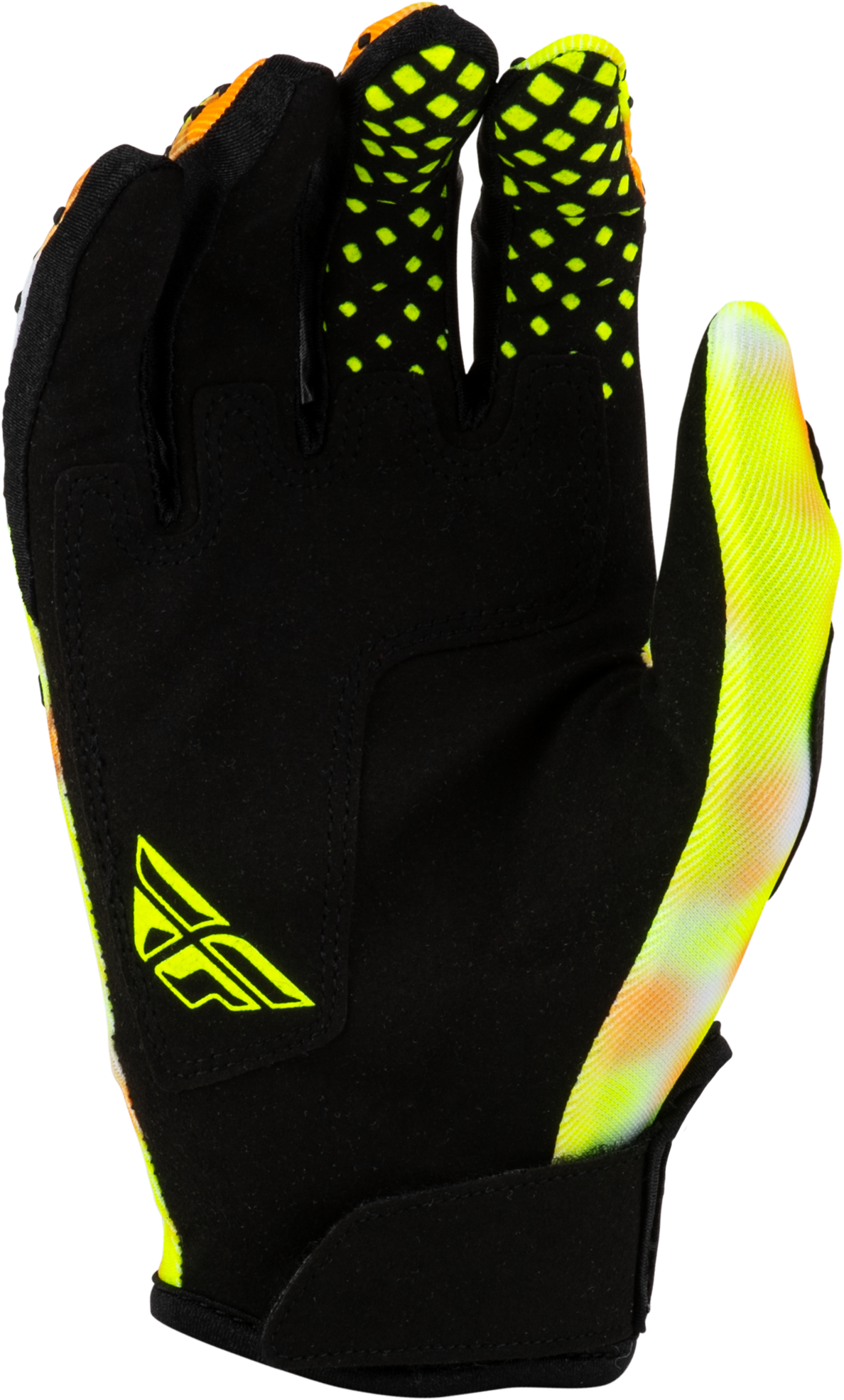 Youth Kinetic Blur Gloves White/Hi Vis/Orange Ym