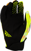 Youth Kinetic Blur Gloves White/Hi Vis/Orange Ym