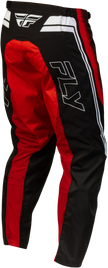 F 16 Raze Pants Black/Red/White Sz 28