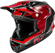 Werx R Flow Carbon Helmet Black Carbon/Red Lg