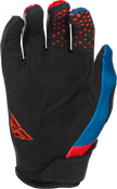 Youth Kinetic Gloves Red/White/Blue Yl
