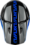 Kinetic Crest Helmet Grey/Black/Blue 2x