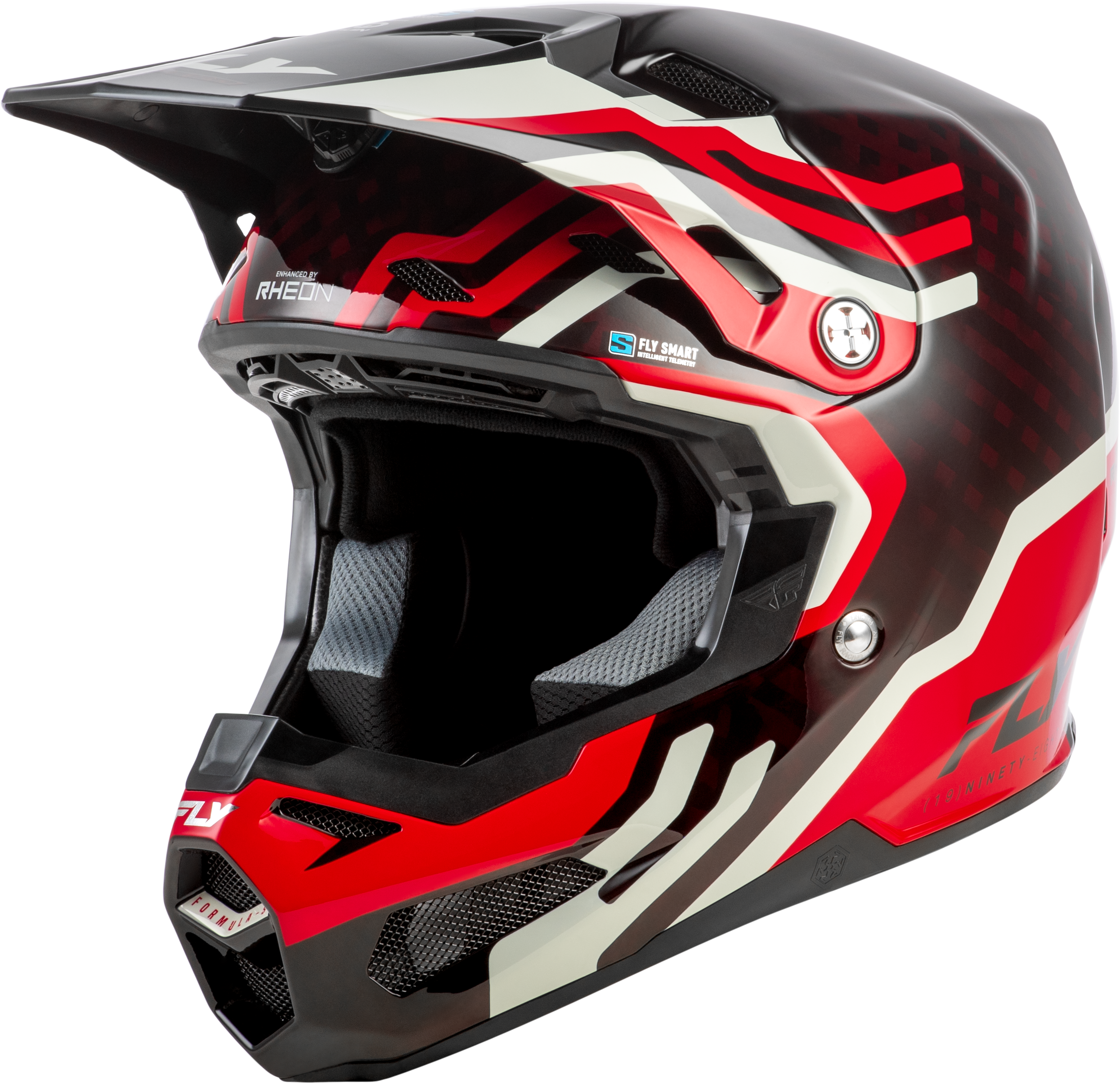 Formula S Carbon Byte Helmet Red Carbon/Red/Grey 2x
