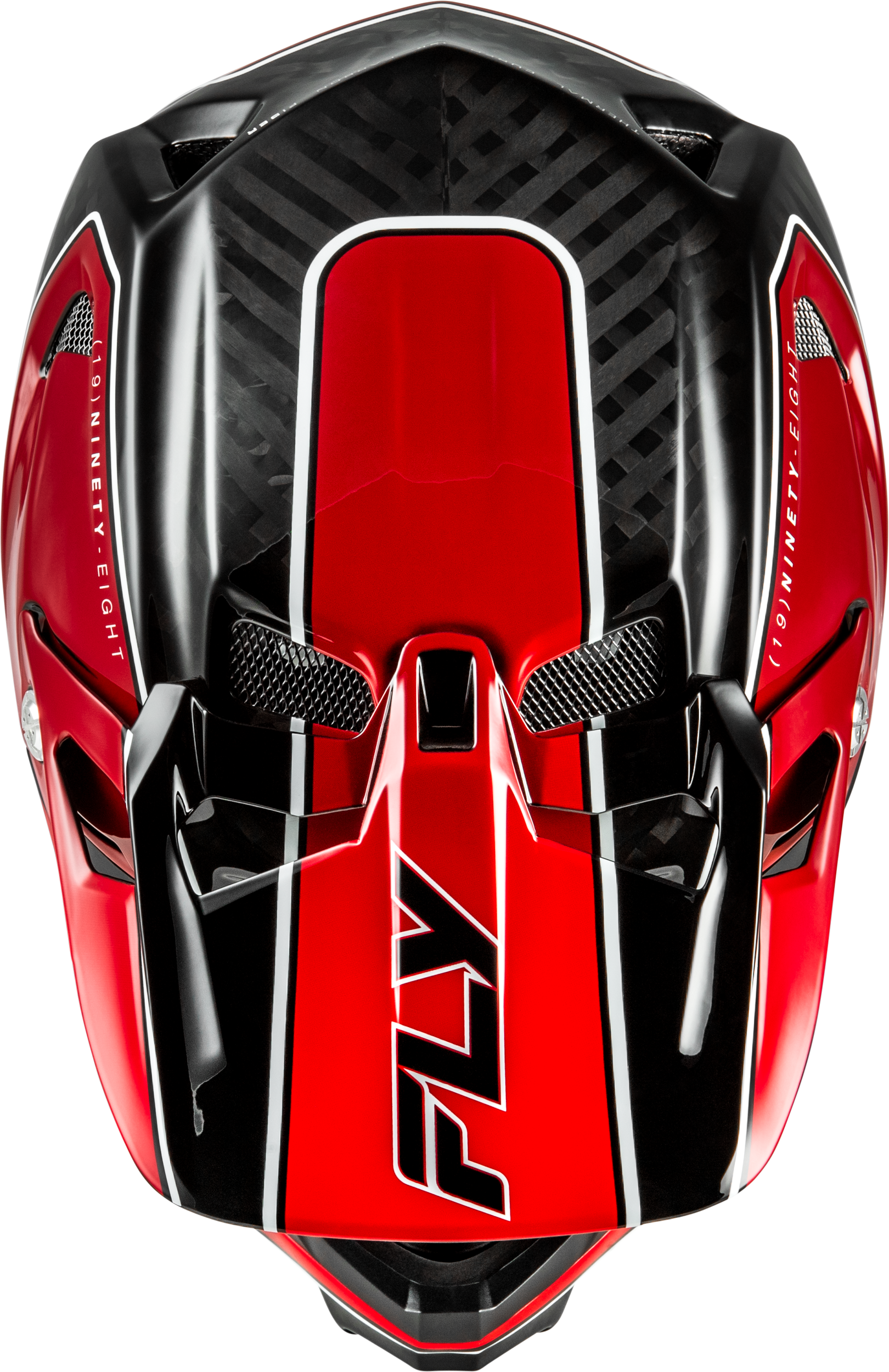 Werx R Flow Carbon Helmet Black Carbon/Red Lg