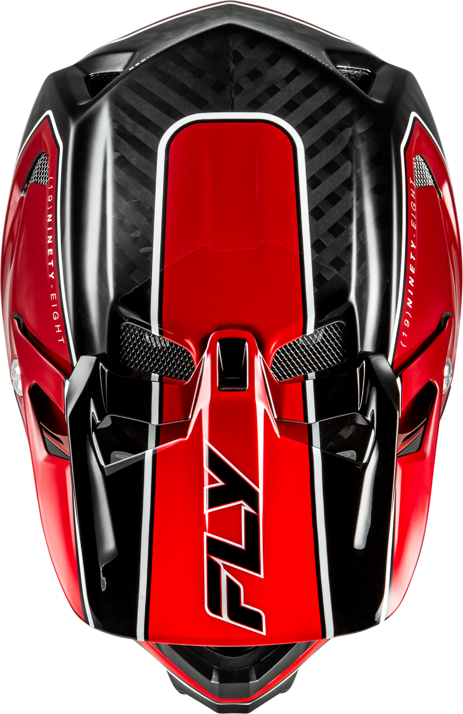 Werx R Flow Carbon Helmet Black Carbon/Red Lg