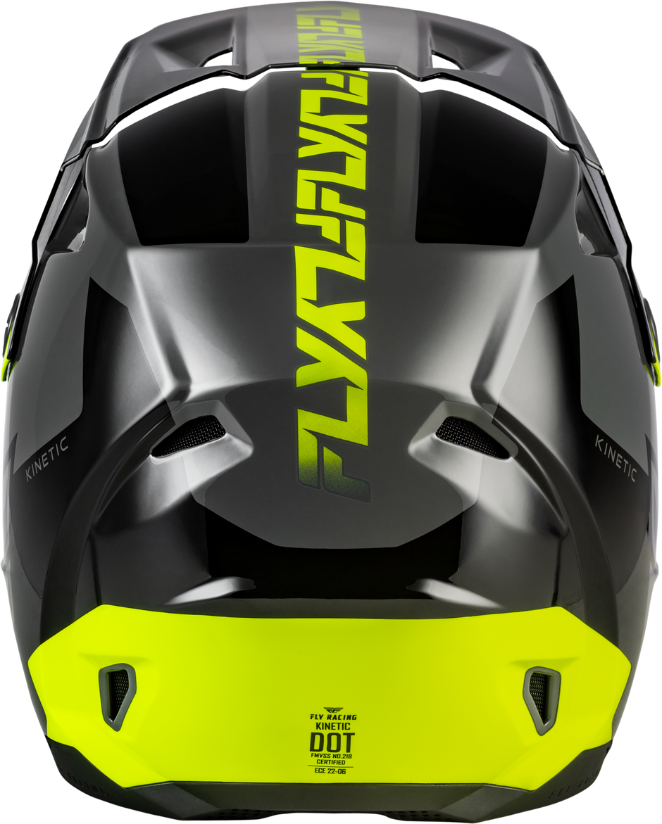 Kinetic Crest Helmet Grey/Black/Hi Vis 2x
