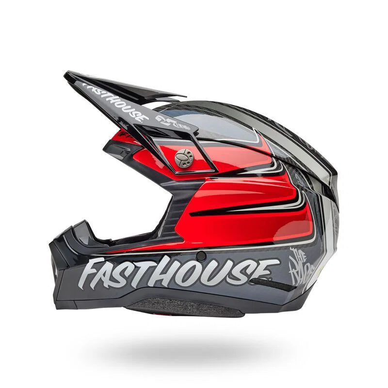 Bell Moto-10 Spherical Helmet - Fasthouse DID 25 Gloss Gray/Red