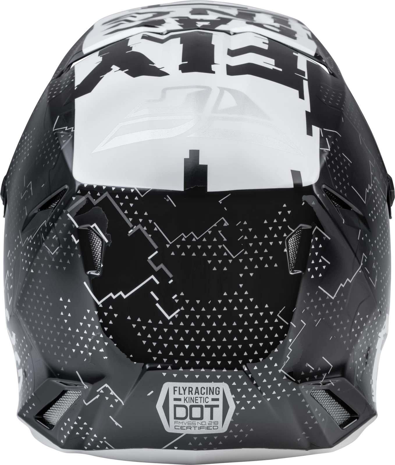 Fly Racing Youth Kinetic Scan Helmet Black/White