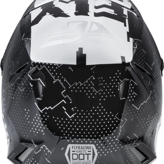 Fly Racing Youth Kinetic Scan Helmet Black/White