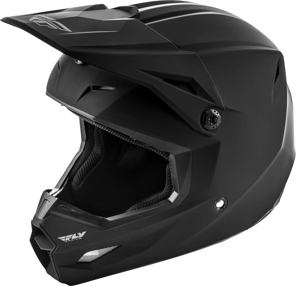 Fly Racing Kinetic Youth Helmet Matte Black YM