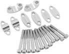BikeMaster - YC-202SIL - Handlebar Risers for 1 1/8in. Bars, Silver